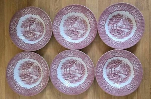6er Set Vintage British Anchor Pink "Memory Lane" Sammler-Tiefplatten - Bild 1 von 3
