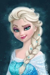Elsa Frozen Kids Cartoon Art Wall Indoor Room Outdoor Poster - POSTER 20x30 - Picture 1 of 4