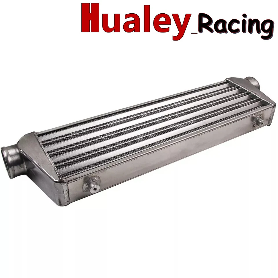 Intercooler universal de aluminio de montaje frontal de 30,5"" X 13"" X 4,1"" tubo y aleta turbo Foto 1 de 4