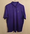 Nike Golf Mickey Mouse Men's XL Polo Shirt Purple Short Sleeve Dri Fit