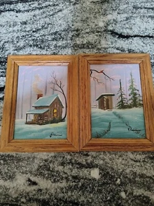 2 - Early Iva Prince Paintings , Oil on Canvas 5x7 inches - Picture 1 of 5