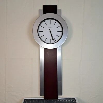 Howard Miller Bergen 625-279 35”x12.5” Quartz Wall Clock MISSING Pendulum  - Image 1 of 4