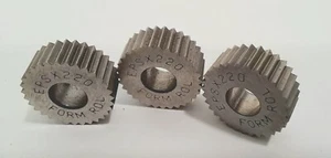 (3) New 1/2" x 3/16" x 3/16" 20 TPI Straight, Cobalt Knurl Wheels EPSX220 - Picture 1 of 7