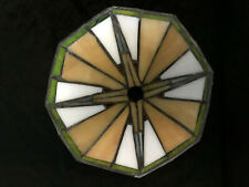 Stained Slag Glass Lamp Shade Arts & Craft Mission Style