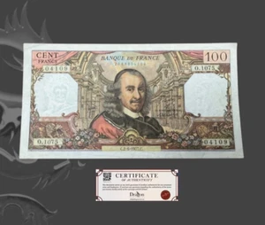 France 100 Francs 1977 Pierre Corneille AU light fold center - Picture 1 of 4