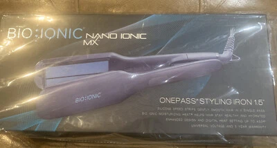 New BIO IONIC Nano Ionic MX One Pass Styling Flat Iron 1" With Box - Image 1 of 3