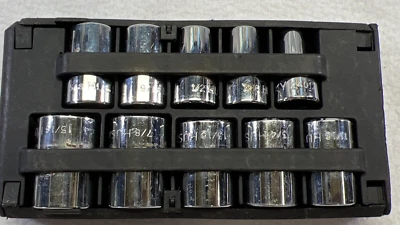 Husky 24012 Socket Set 10pc SAE 3/8" Drive 6 Point Standard w/ Case Tools - Image 1 of 4