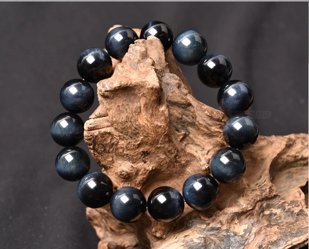 AAAA 6 8 10 12 14 16 mm Pulsera Cuentas Redondas Piedras Preciosas Ojo de Tigre Azul Natural  Foto 1 de 1