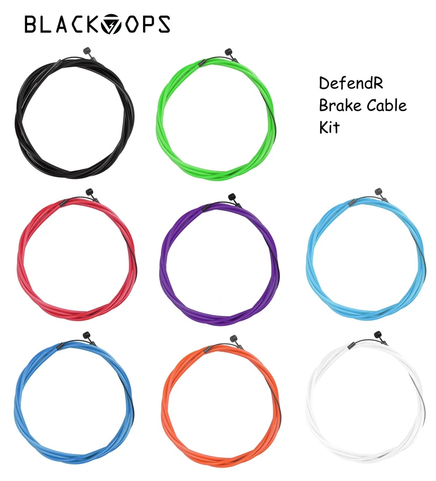 BRAKE CABLE KIT Various Colors Black-OPS BMX MTB Front or Rear Black 71 x 83in - Image 1 of 1