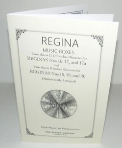Regina Music Box 12-1/4" & 11" Diameter Alphabetical List Disc Reproduction - Picture 1 of 9