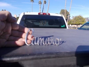 Vintage Chevrolet Chevy Script Camaro 1975,76,77 Trunk Fender ? Emblem Badge  - Picture 1 of 5