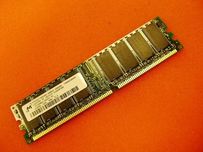 Micron Desktop Memory - 256MB - DIMM  DDR - 400 MHz / PC3200 MT8VDDT3264AG-40BC4 - Image 1 of 4