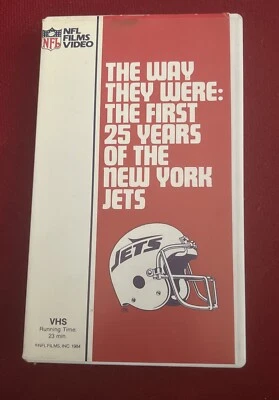 The Way They Were New York Jets VHS Tape First 25 Years NFL Films 1984 Rare NYJ - Image 1 of 4