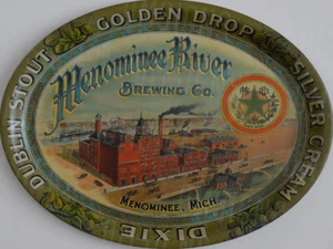 Vintage Menominee River Beer Ad Reproduction Metal Sign FREE SHIPPING Bar Decor - Picture 1 of 1