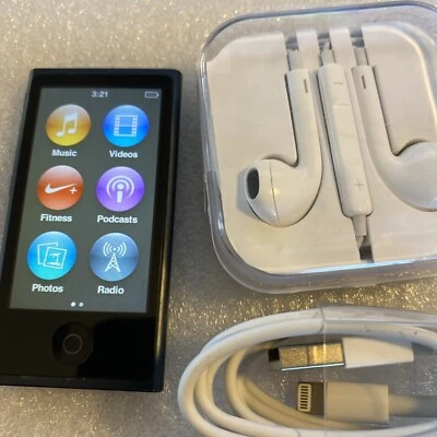 Apple iPod nano 7th Generation Slate (16 GB). NEW BATTERY. New