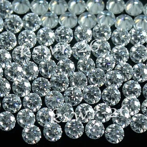 Lote de 100 piezas naturales color D VVS1 calibrado 3,00 mm diamante redondo corte brillante - Imagen 1 de 8