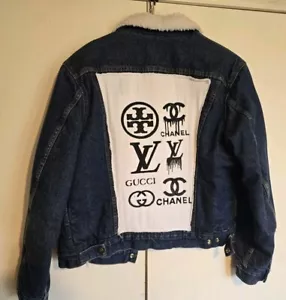 VINTAGE LEVIS SHERPA JACKET sz LARGE 1 of 1 HAND MADE JACKET IS LUX MINT! - Picture 1 of 15