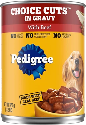 Choice Cuts in Gravy Adult Canned Soft Wet Dog Food with Beef, 13.2 Oz. Cans (12 - Image 1 of 4