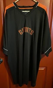 San Francisco Giants Baseball Majestic Warm Up Pullover Jersey Embroidered 5XL - Picture 1 of 5