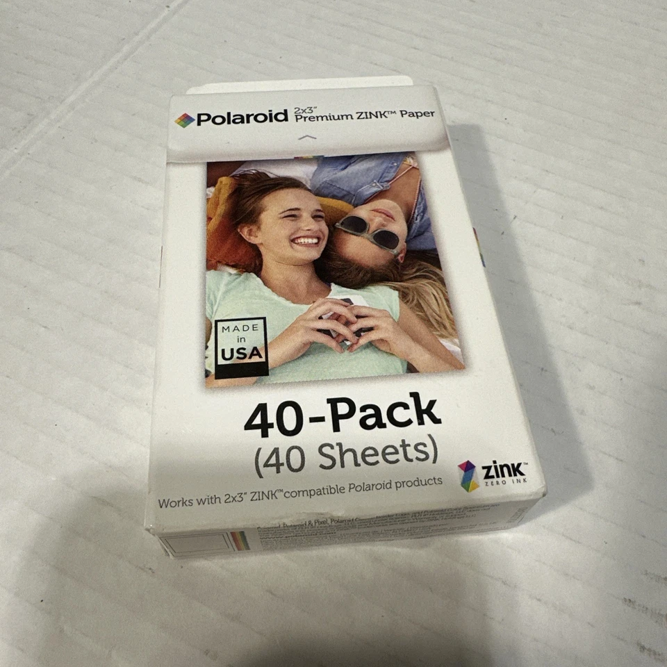 Polaroid Premium ZINK Photo Paper 2 x 3" - Pack of 40 Sheets - Image 1 of 2