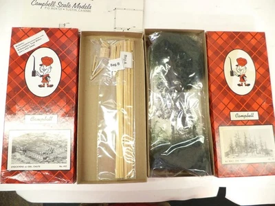 Campbell HO Pine Trees + Stock Pen Building kits,, (lot sb) - Image 1 of 3