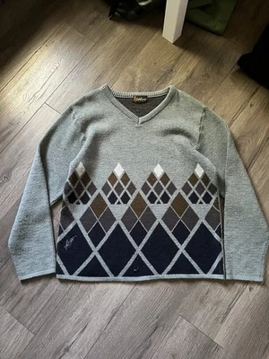 rare VINTAGE 90s VOLCOM youth liberation knit gray  sweater - Image 1 of 4