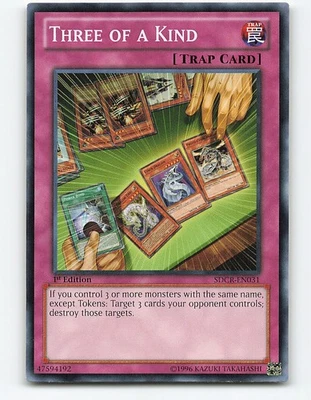 Three of a Kind #SDCR-EN031 1st Edition Yugioh Card - Image 1 of 2