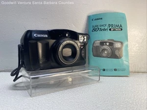 Canon Sure Shot 80 Tele 35MM Film Point & Shoot 38-80mm Camera Tested - Picture 1 of 10