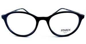 STARCK Eyes Alain Mikli SH 3007x 0020 49mm Round Black Men's Eyeglasses Frame - Picture 1 of 7