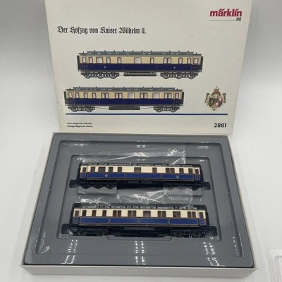 B11-3 TRAIN CARS - SET OF 2 IMPERIAL COURT CARS - HO SCALE - MARKLIN HO #2881 - Image 1 of 4