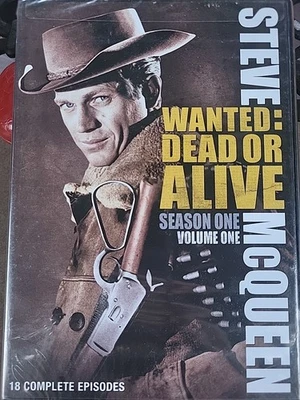 WANTED: DEAD OR ALIVE ~ Steve McQueen ~ Season 1 Vol 1 /18 EPS. ~ DVD ~ SEALED!! - Image 1 of 4