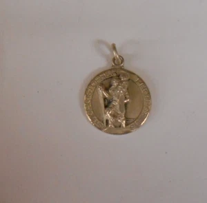 ST. CHRISTOPHER MEDAL MARKED STERLING HFB - HENRY F. BARROWS - PRE-OWNED - Picture 1 of 6