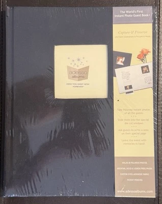 Primer libro de visitas instantáneo Polaroid del mundo * Tiene capacidad para 30 fotos * Álbumes de Adesso Foto 1 de 4