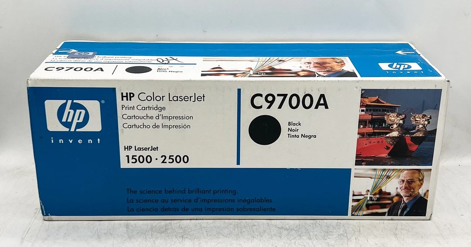C9700A - Cartucho de tóner HP Laserjet negro genuino - 1500-2500 - ¡NUEVO SELLADO! Foto 1 de 1