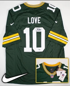 Jordan Love Signed Green Bay Packers Nike NFL Replica Gioco Maglia XL (Beckett) - Foto 1 di 5