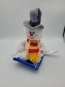 Gemmy Frosty El Muñeco de Nieve Peluche Motorizado en Trineo con Música Canta Funciona De Colección - Imagen 1 de 9