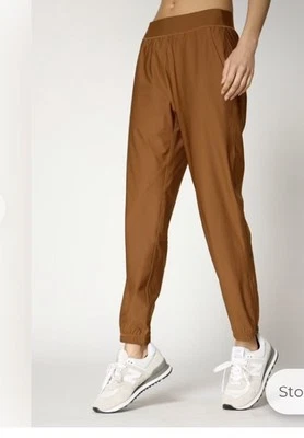 MPG High Rise Tobacco Brown Back Leg Zipper Jogger Activewear Pants Sz XL - Изображение 1 из 4