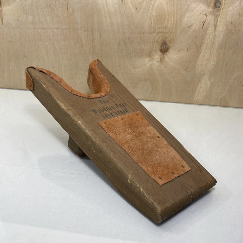 Vintage Western Fair Lott Tx Wooden Boot Jack  Boot Remover - Image 1 of 4