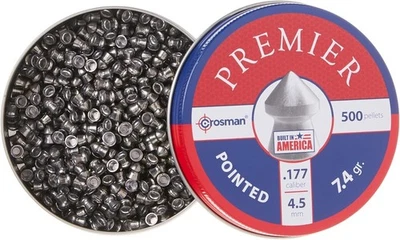 Crosman 7-P577 Pointed .177-Caliber Pellets, Lead(500-Count) - Image 1 of 4