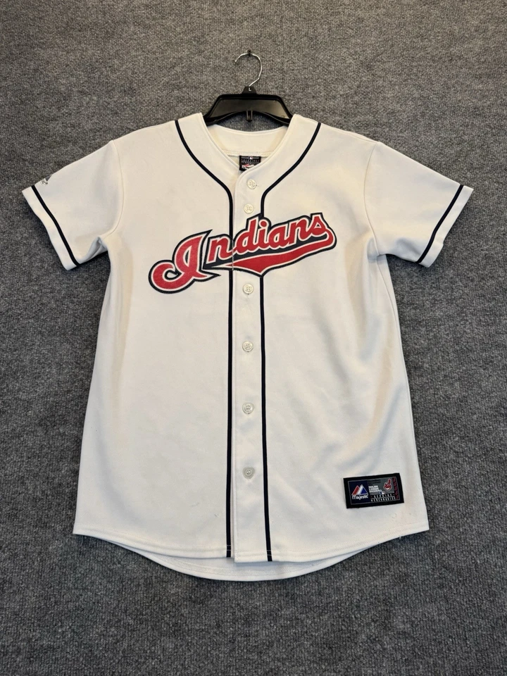 Cleveland Indians Grady Sizemore #24 Jersey Men’s Medium Majestic MLB White - Image 1 of 4