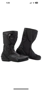 RST S1 Waterproof Boots CE Sport Touring Motorcycle Motorbike Black 3123 Size 12 - Picture 1 of 7