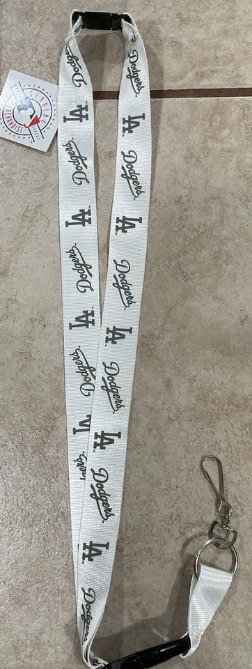 Los Angeles Dodgers Breakaway Lanyard Glacier White New! - Image 1 of 4