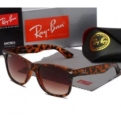 NEW Ray Ban Sunglasses Rectangular Polarized Sunglasses Black Frame UV Blocking - Image 1 of 4