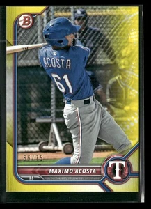 Bowman Máximo Acosta 2022 #/75 amarillo bp-113 - Imagen 1 de 2