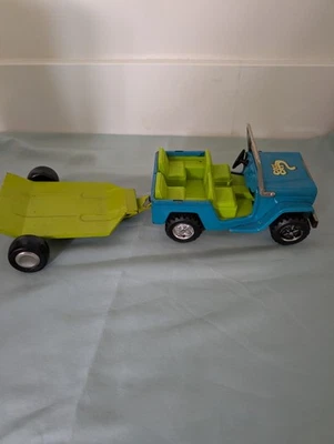Buddy L Jeep Cool Cat с прицепом сделано в Японии винтажный - Изображение 1 из 4