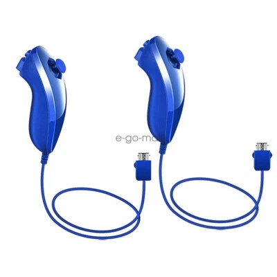 2 PCS Nunchuck Wii Nunchuk Video Game Controller for Wii & Wii U Wii remote - Image 1 of 4