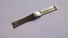 18mm JB CHAMPION HAMILTON st. steel vintage bracelet watch band curved ends