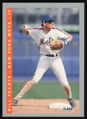1993 Fleer #92 Bill Pecota New York Mets - Image 1 of 2