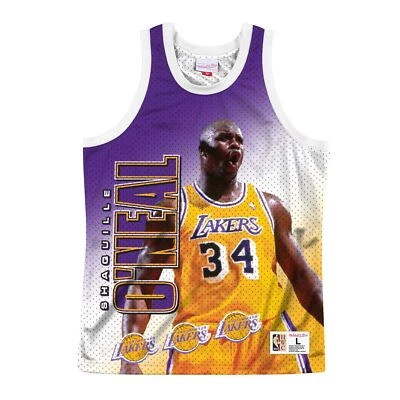 Mens Mitchell & Ness NBA Behind The Back Tank Los Angeles Lakers Shaq - Image 1 of 2