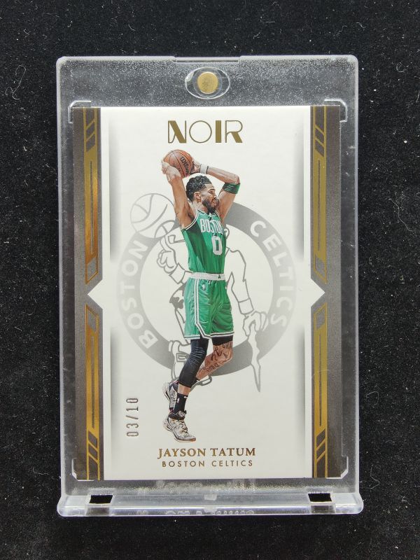 2022-23 Panini Noir Jayson Tatum #74 Icon Edition GOLD 03/10